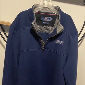 Vineyard Vines Men's Navy Zip-Up Sweater